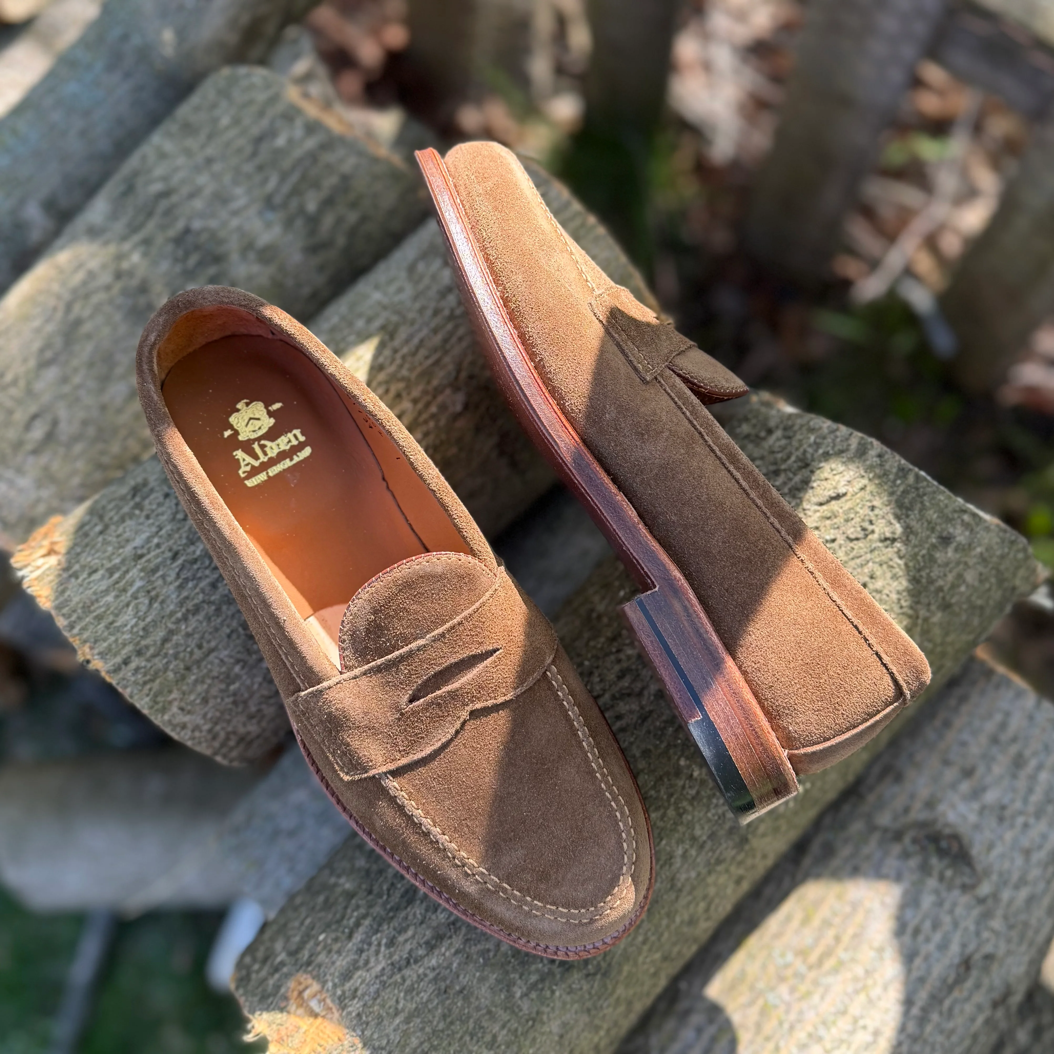 6173F - Penny Loafer in Snuff Suede - Image 4