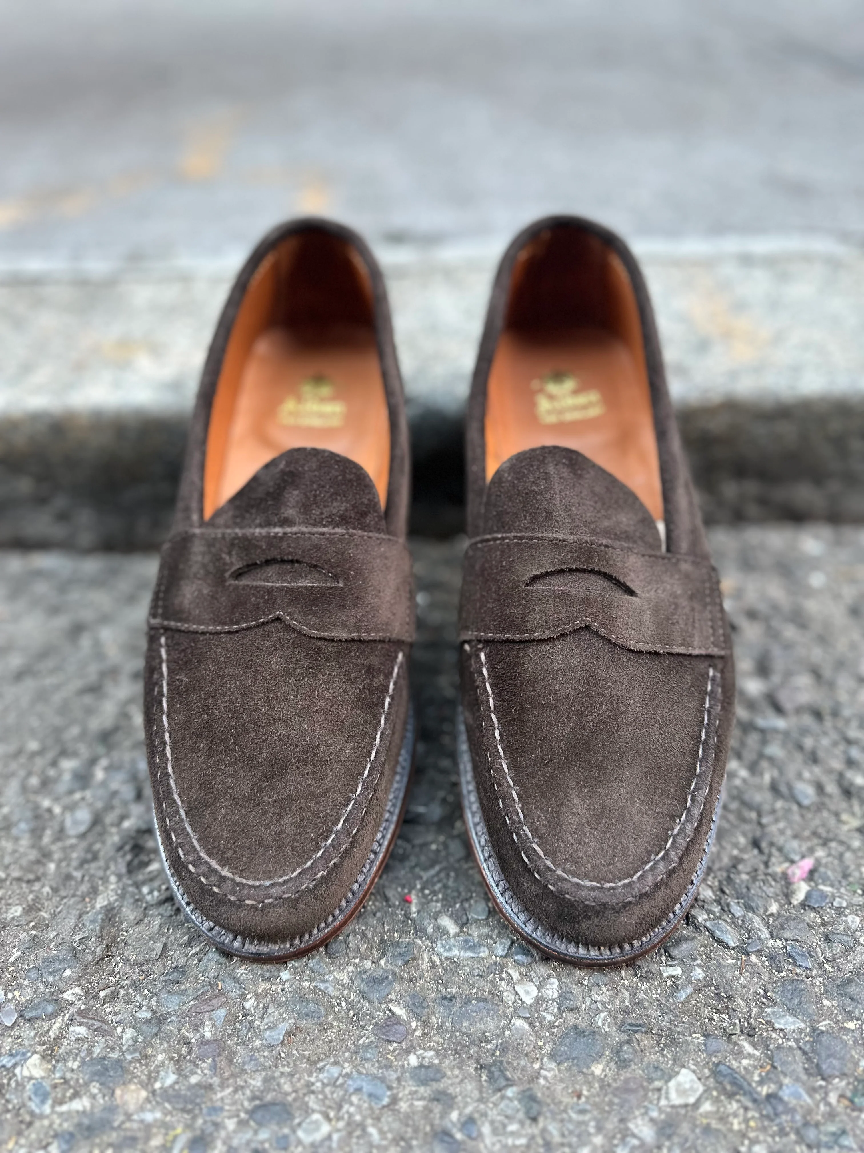 6248F - Unlined Leisure Hand Sewn in Dark Chocolate Suede - Image 2