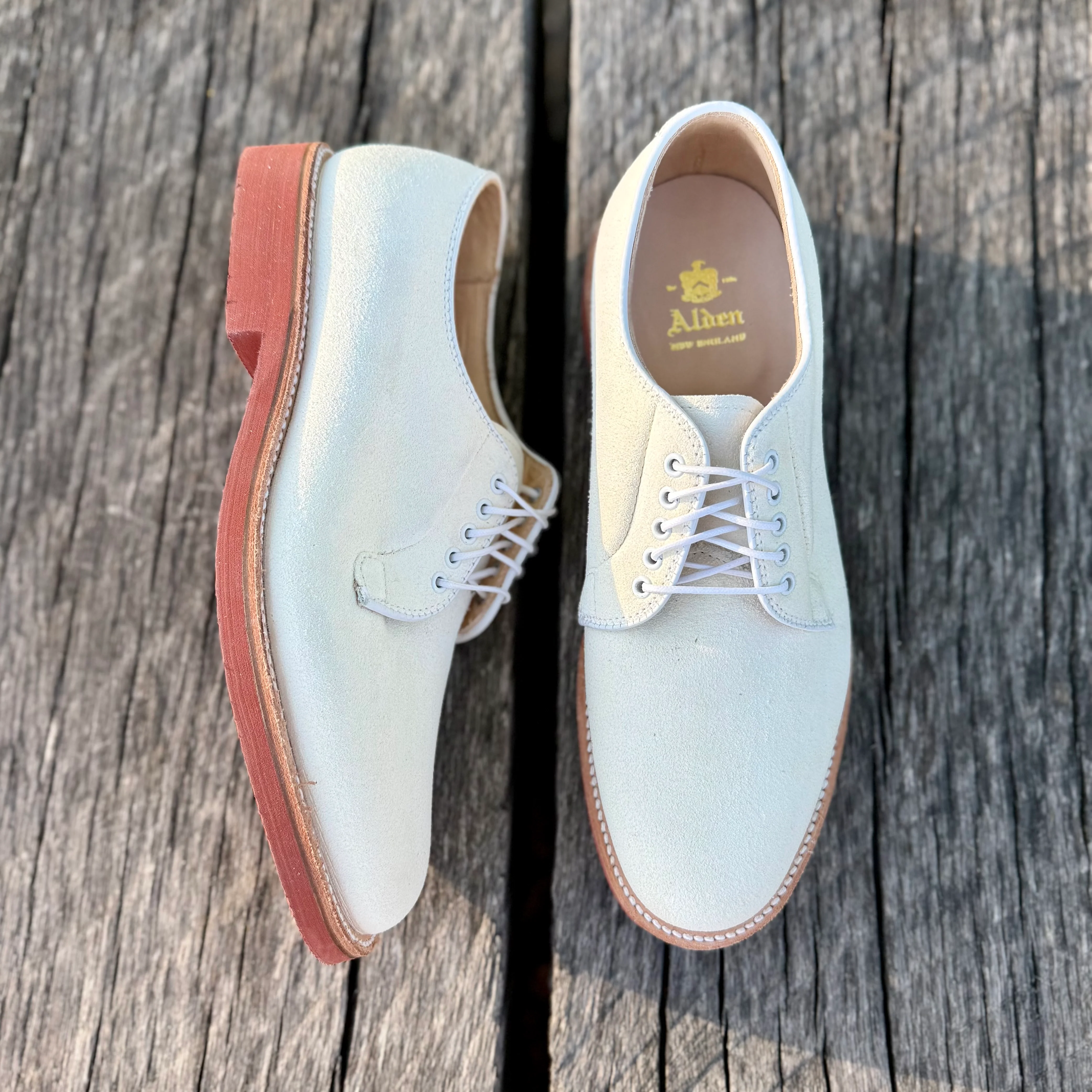 9448 - White Buck in Ivory Suede - Image 2
