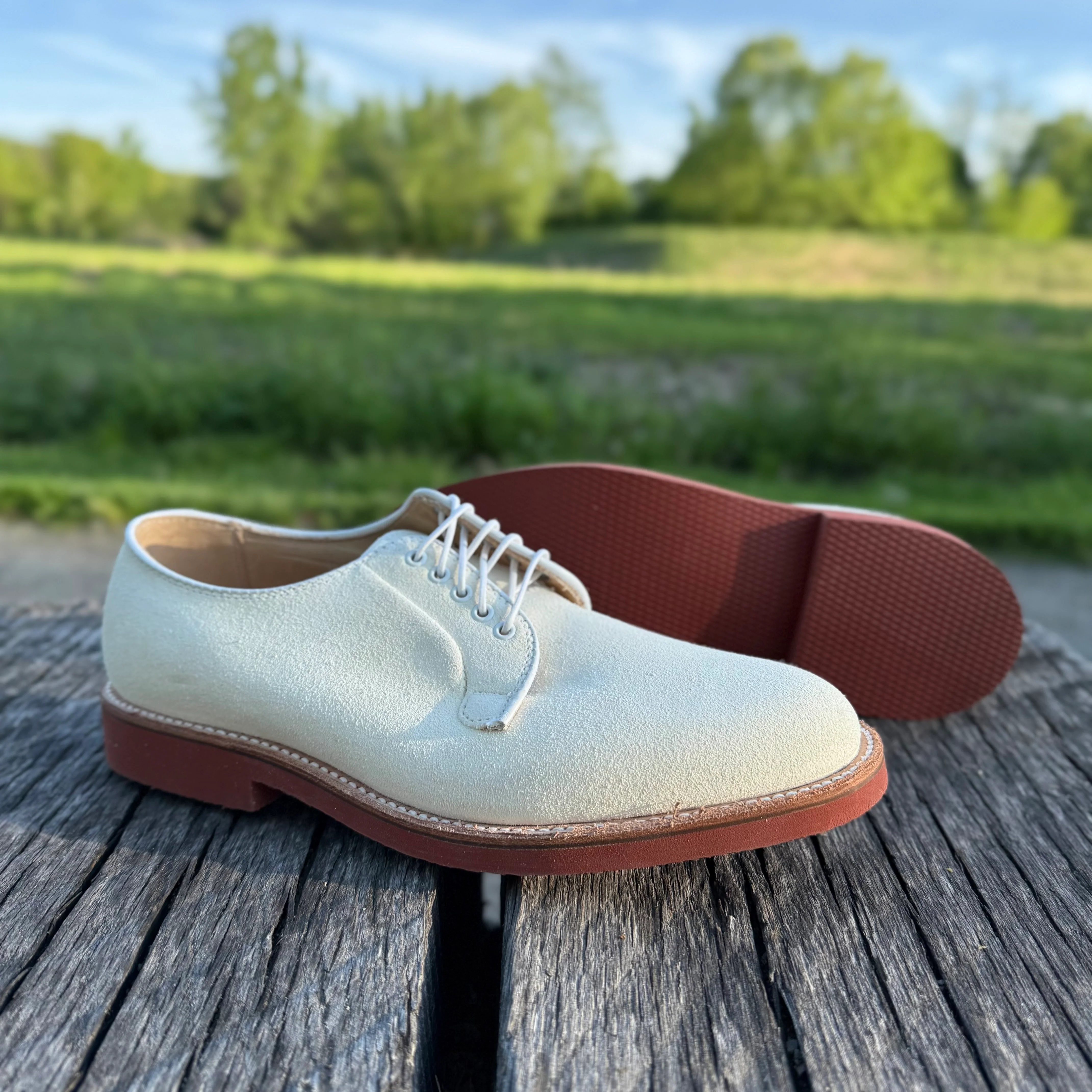 9448 - White Buck in Ivory Suede - Image 3