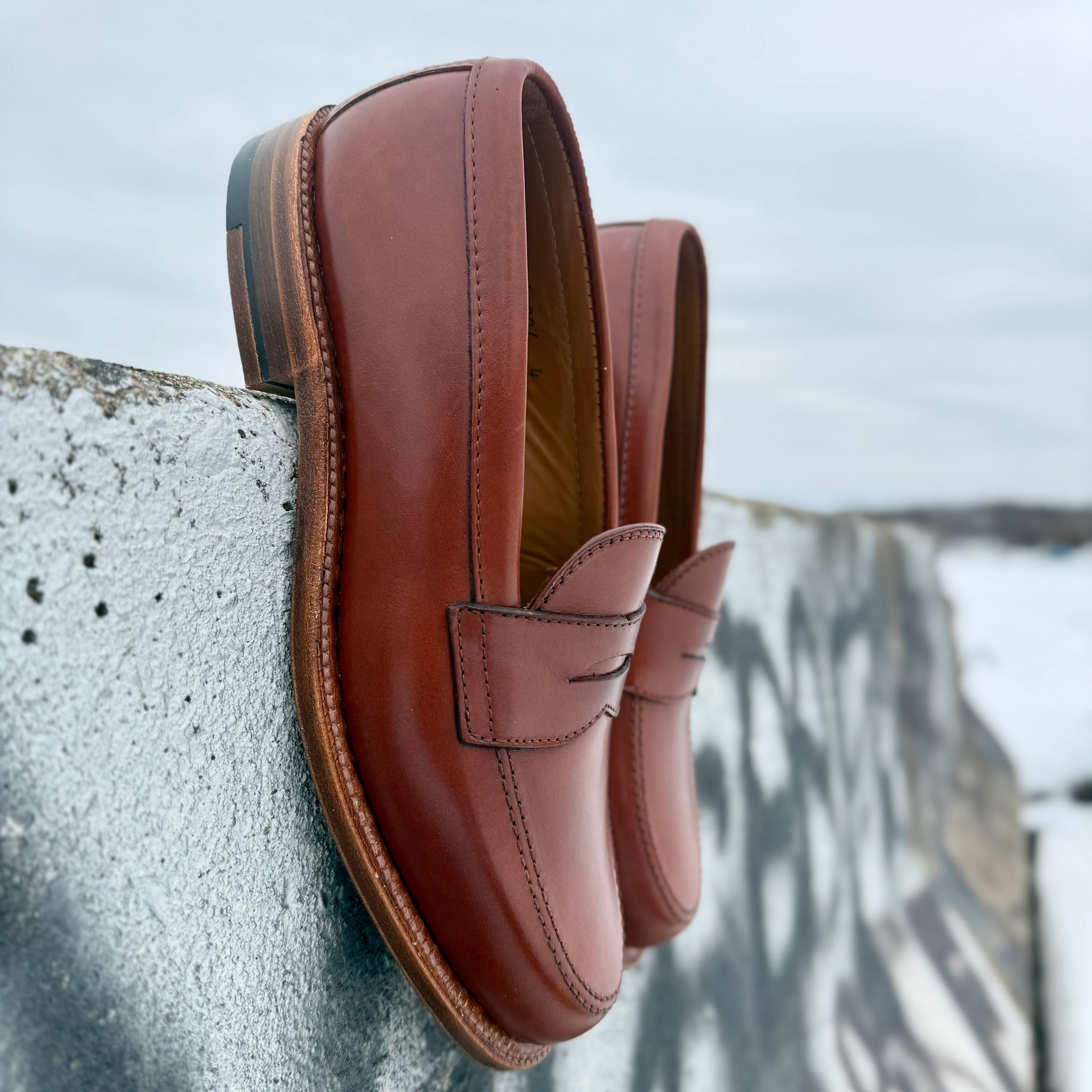 9823 - Penny Loafer in Tan Michigan Calf - Image 5