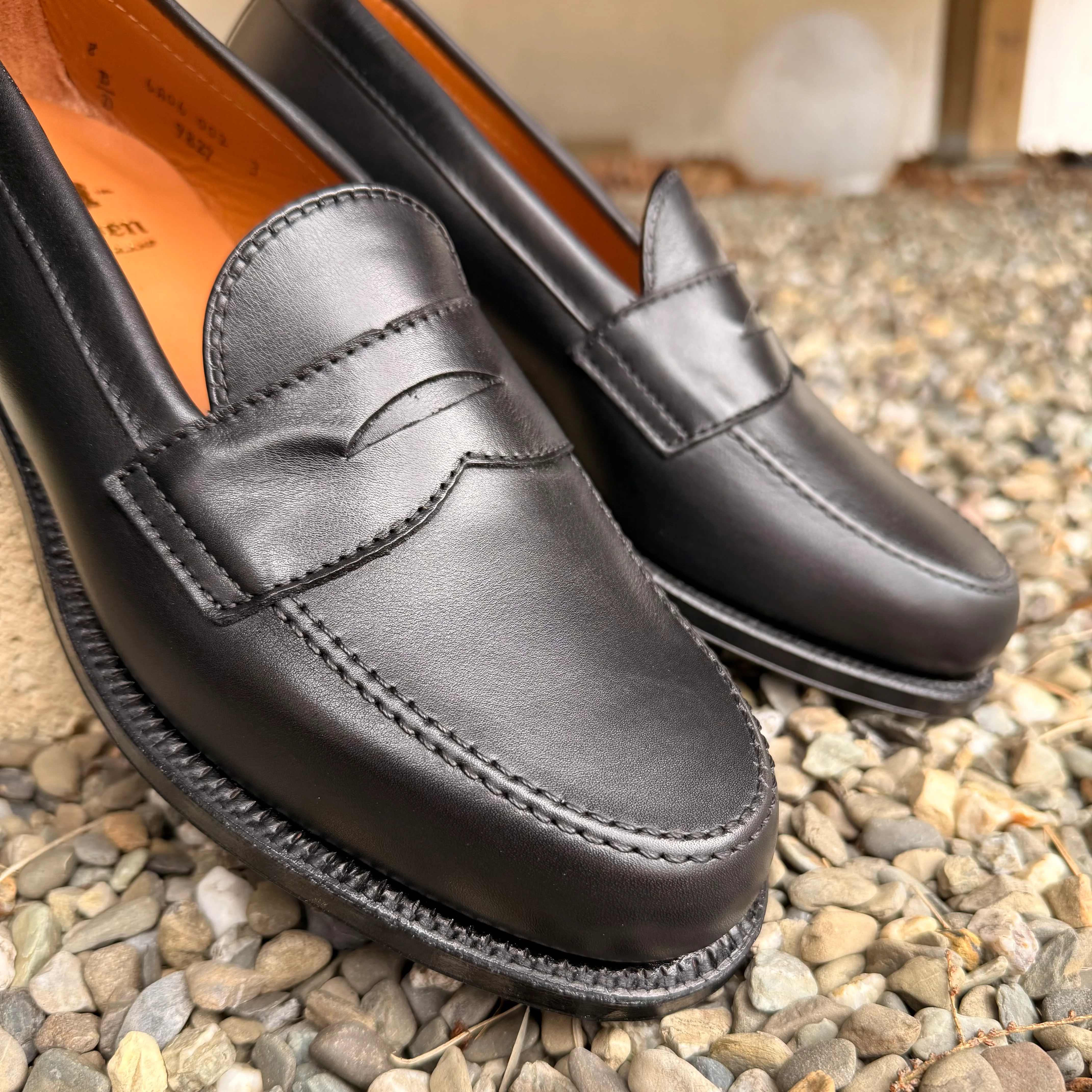 9827 - Black Calf Leisure Penny Loafer - Image 4