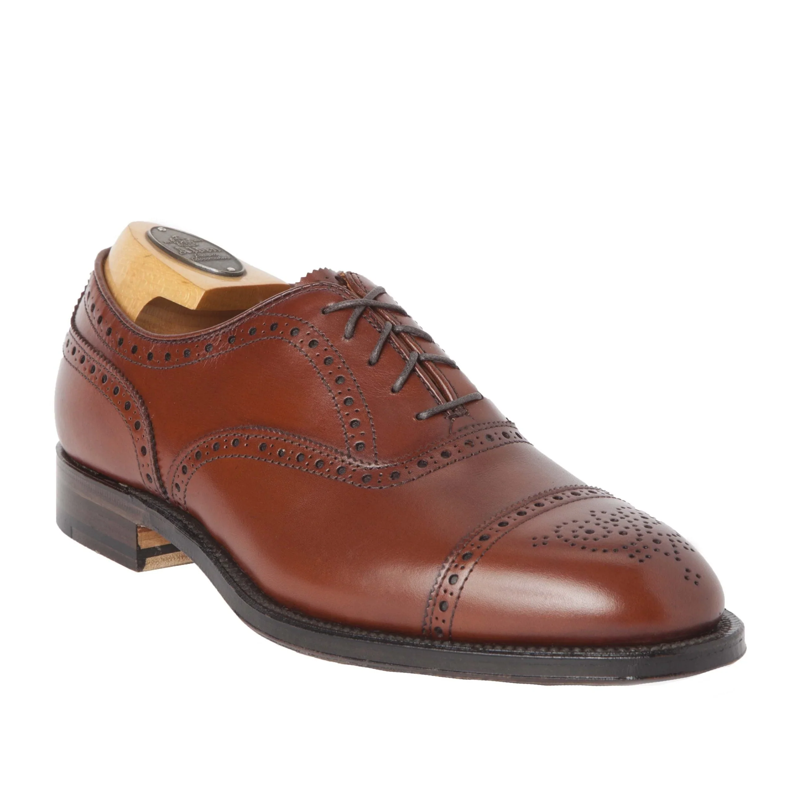 911 - Burnished Tan Medallion Cap Toe Bal - Image 3