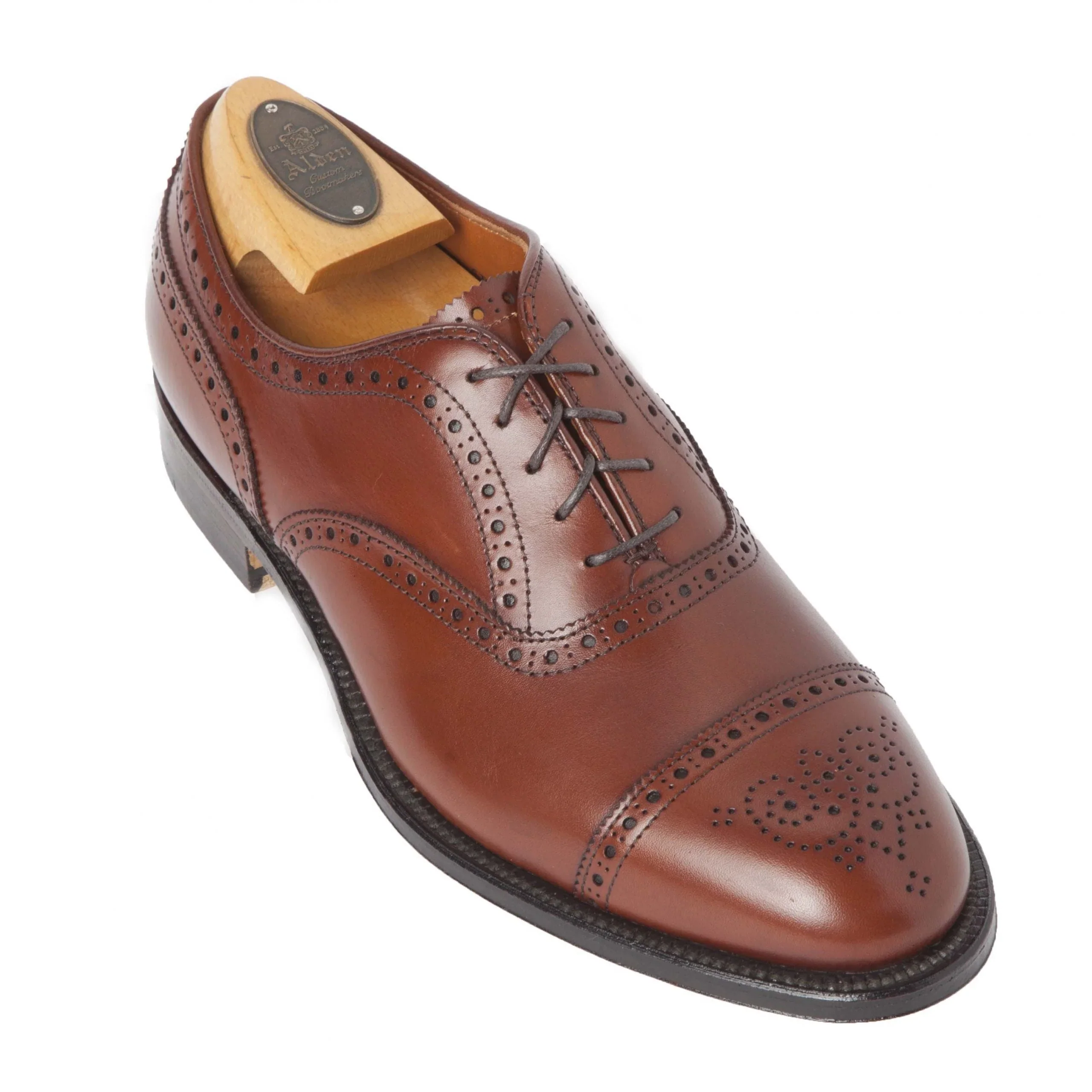 911 - Burnished Tan Medallion Cap Toe Bal - Image 4