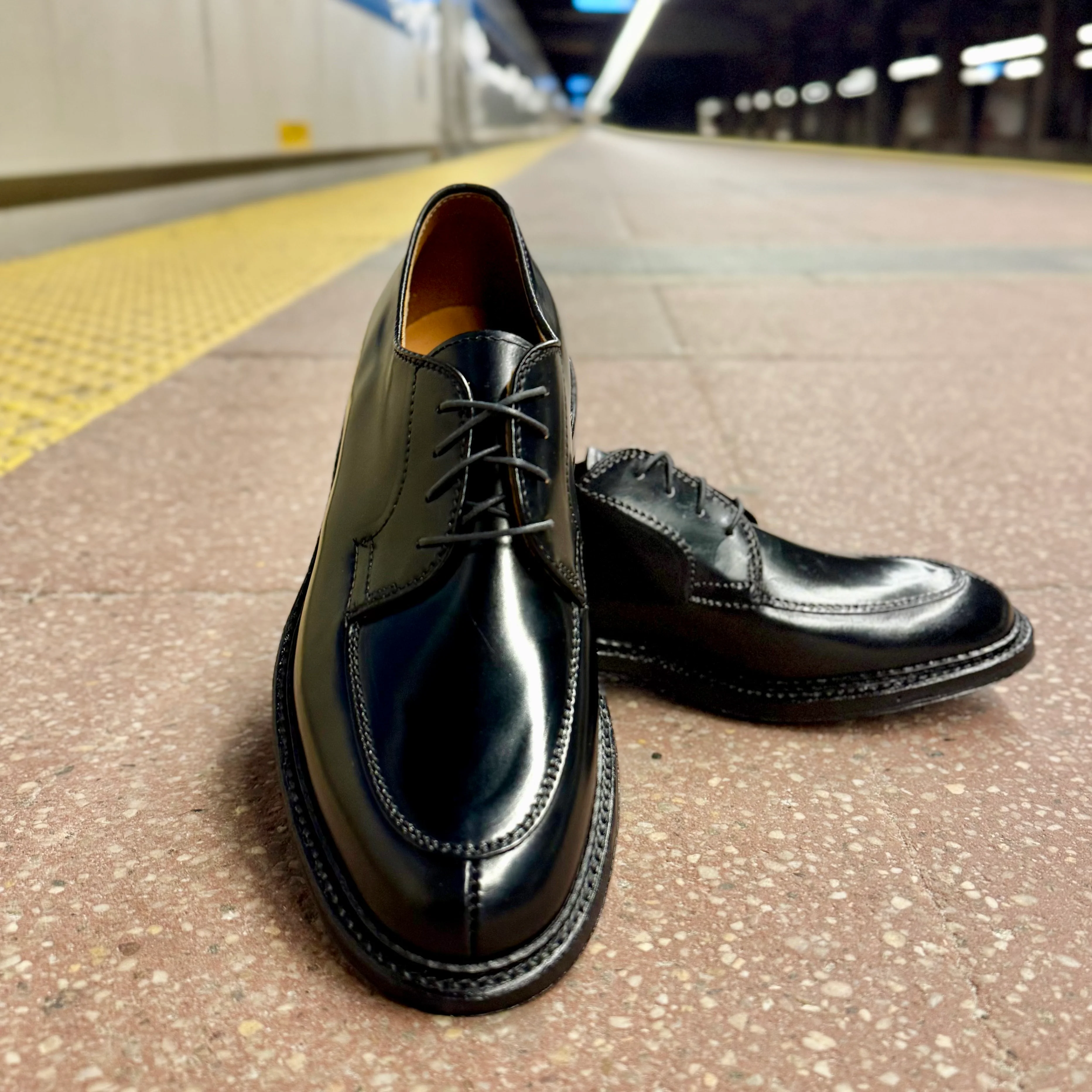 D4604C - Moc Toe “Borough” Blucher in Black Shell - Image 3