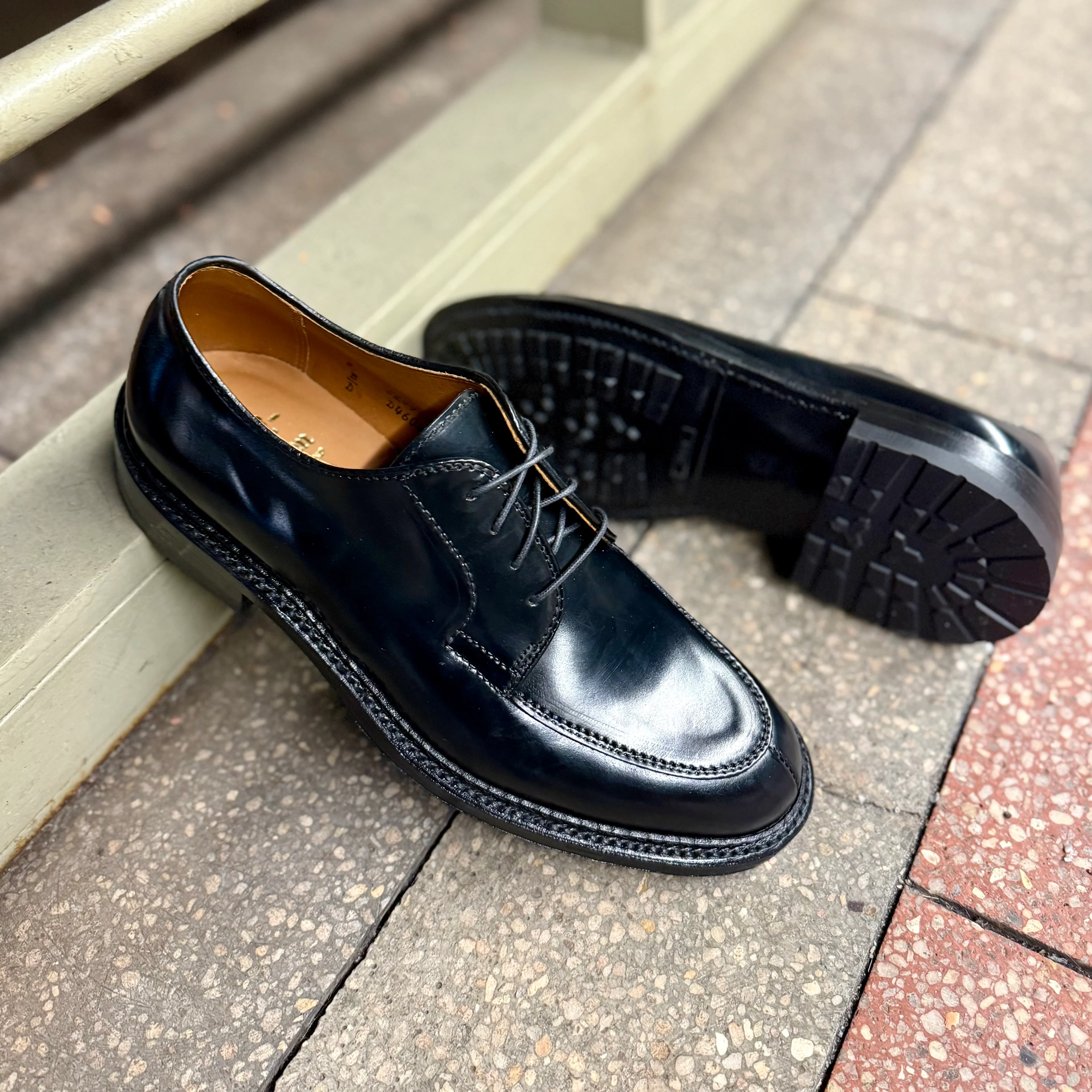 D4604C - Moc Toe “Borough” Blucher in Black Shell - Image 6