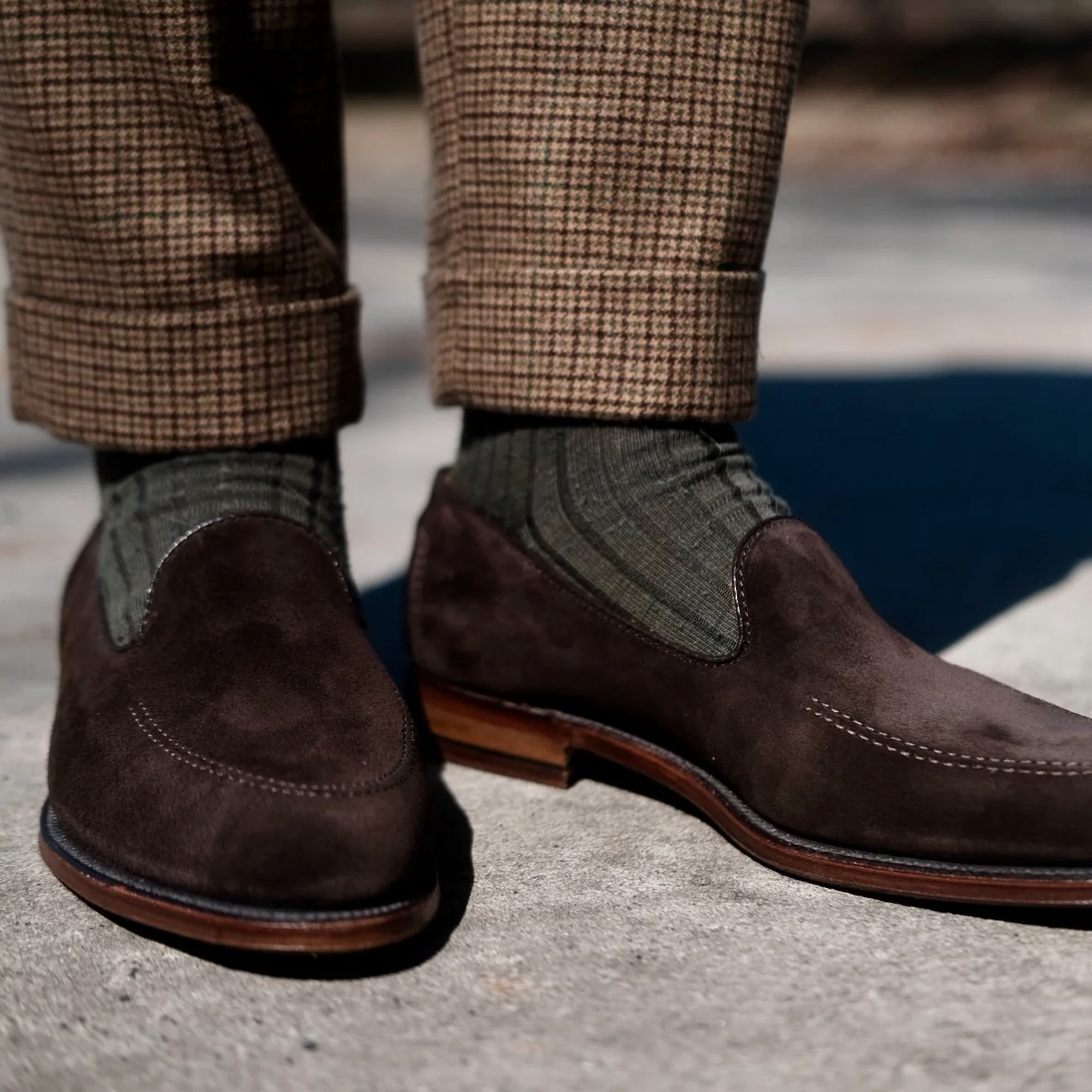 D5105 - Vanderbilt in Dark Brown Suede - Image 8