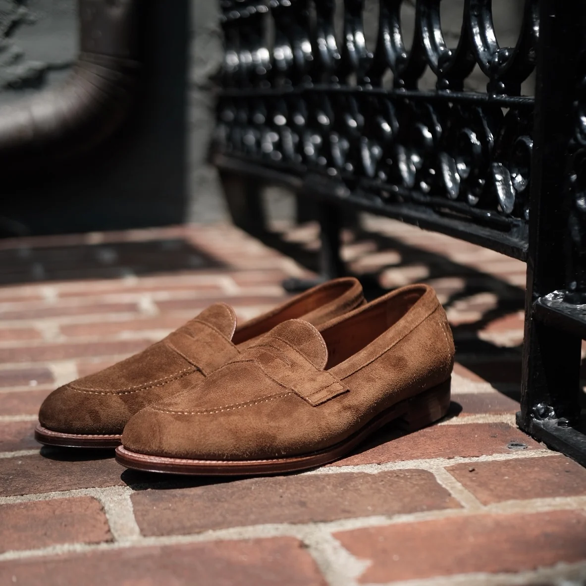 9693F - Flex Penny Loafer in Snuff Suede - Image 7