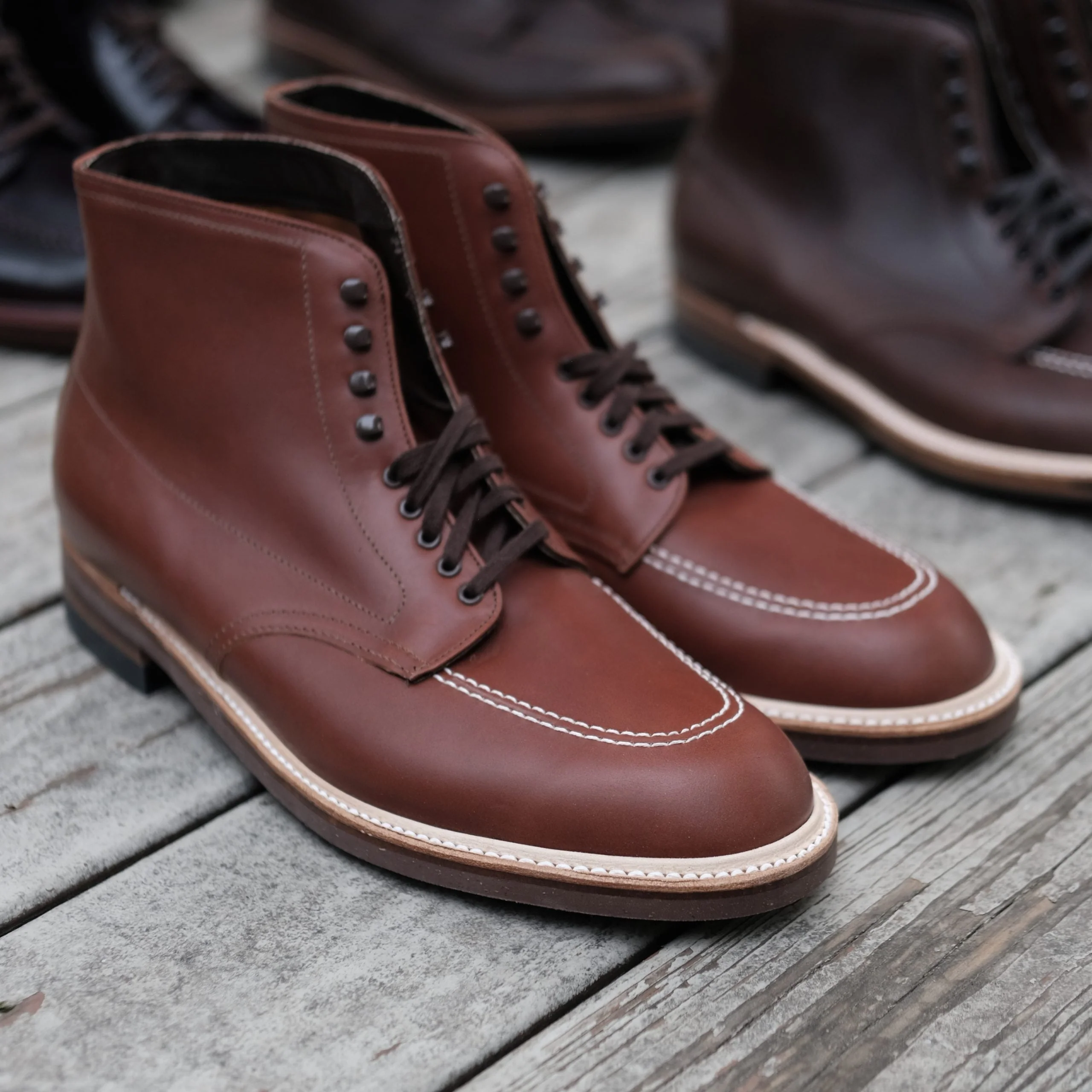 405 - Indy Boot (Original) in Mid Brown Calfskin - Image 6