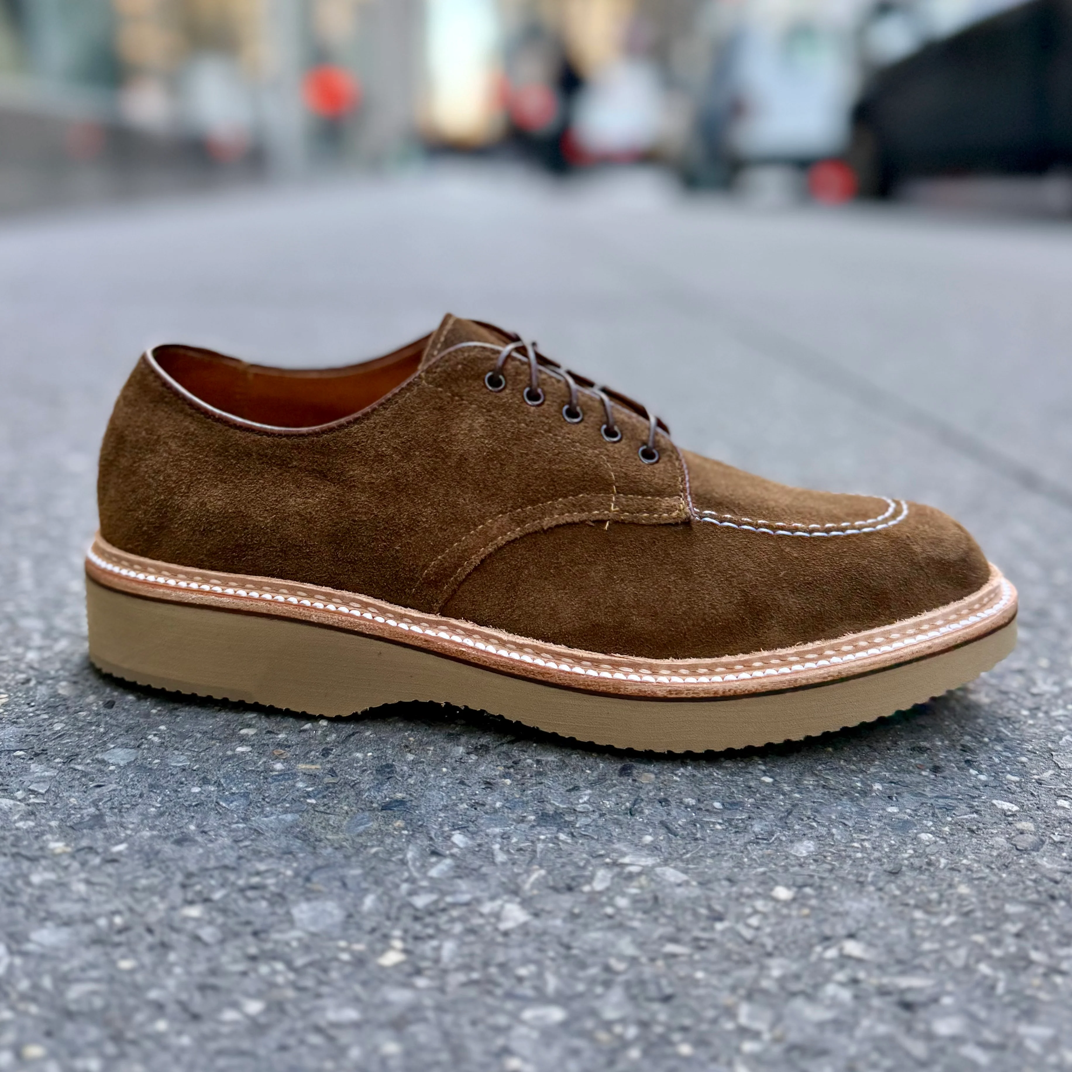 M7601Y - Snuff Suede Indy Shoe with Wedge - Image 5