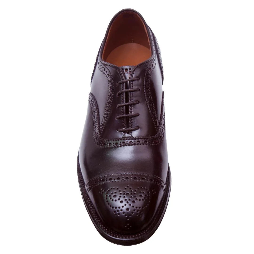 9854 - Medallion Cap Toe Bal in Color 8 Shell Cordovan - Image 4