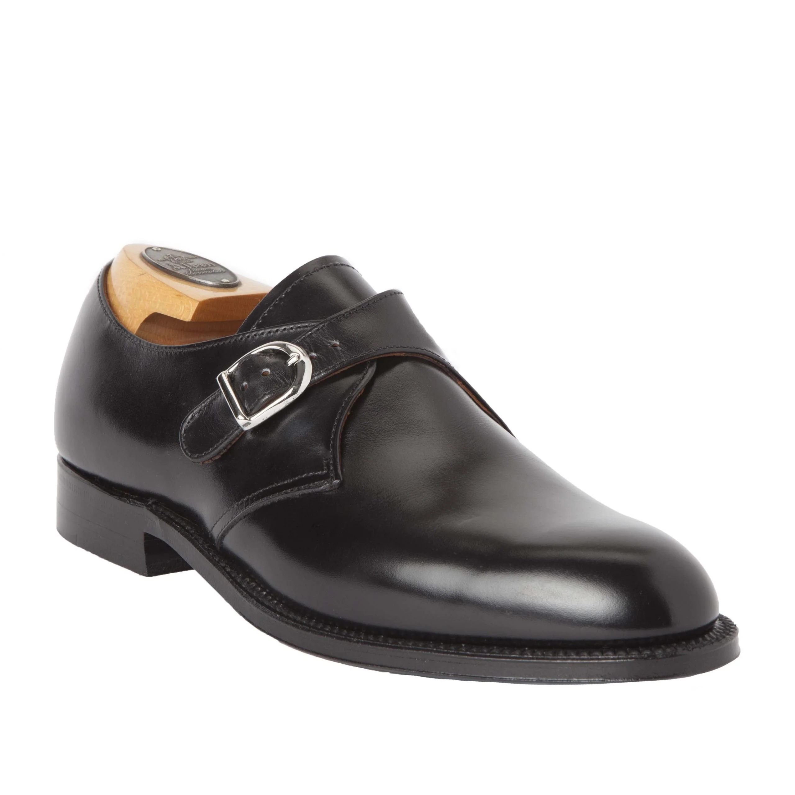 955 - Monk Strap in Black Calfskin - Image 2