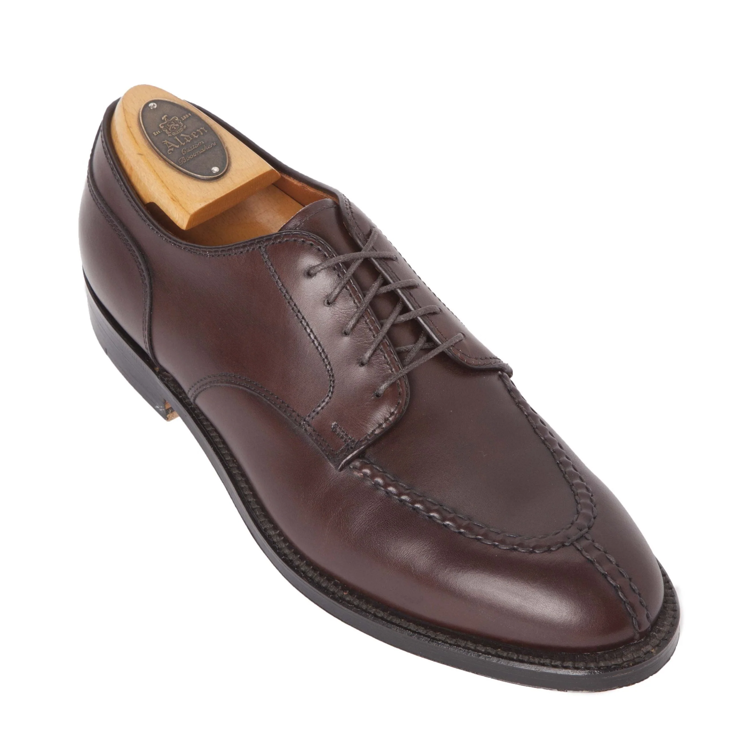 968 - Norwegian Split Toe Blucher in Brown Calfskin