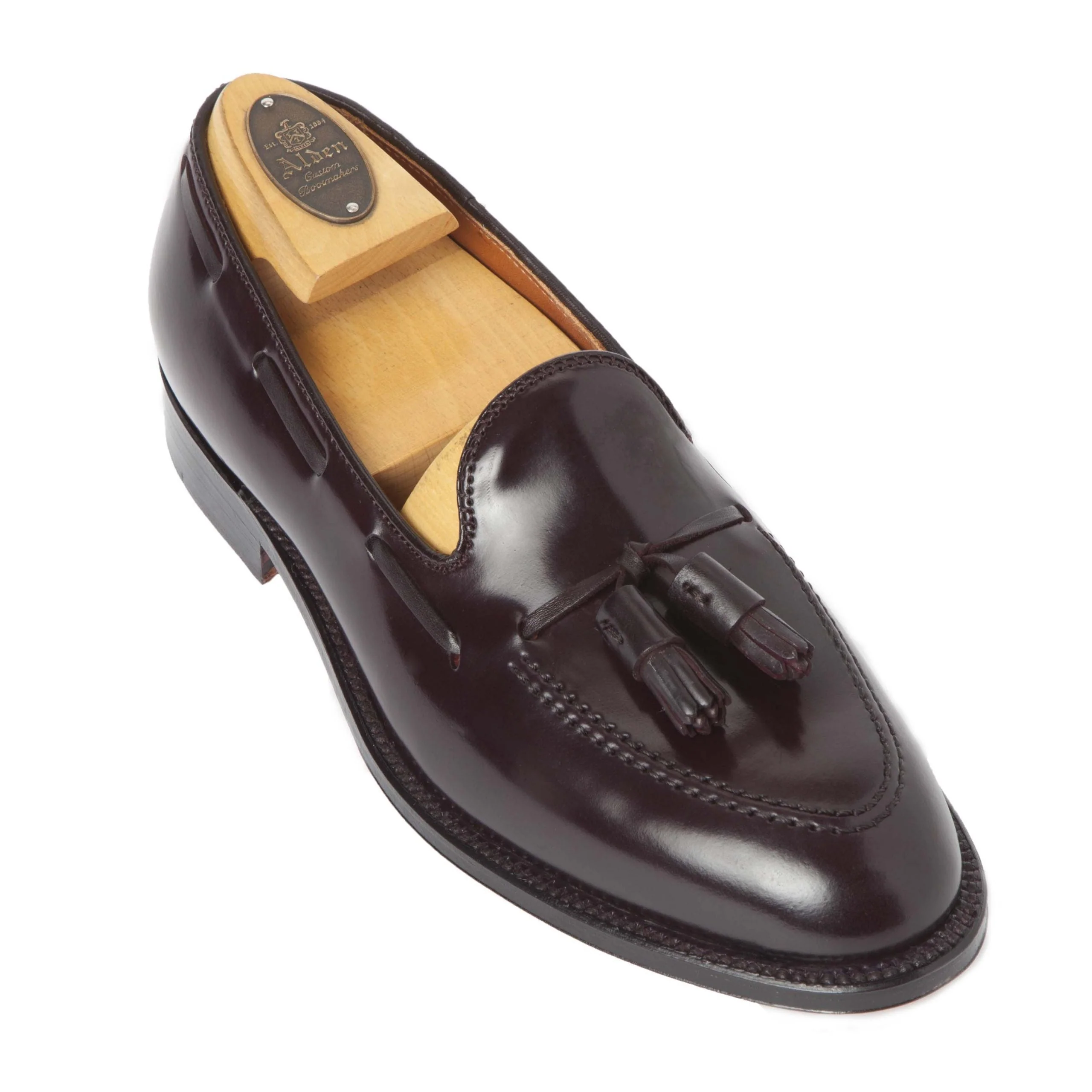563 - Tassel Loafer in Color 8 Shell Cordovan - Image 2