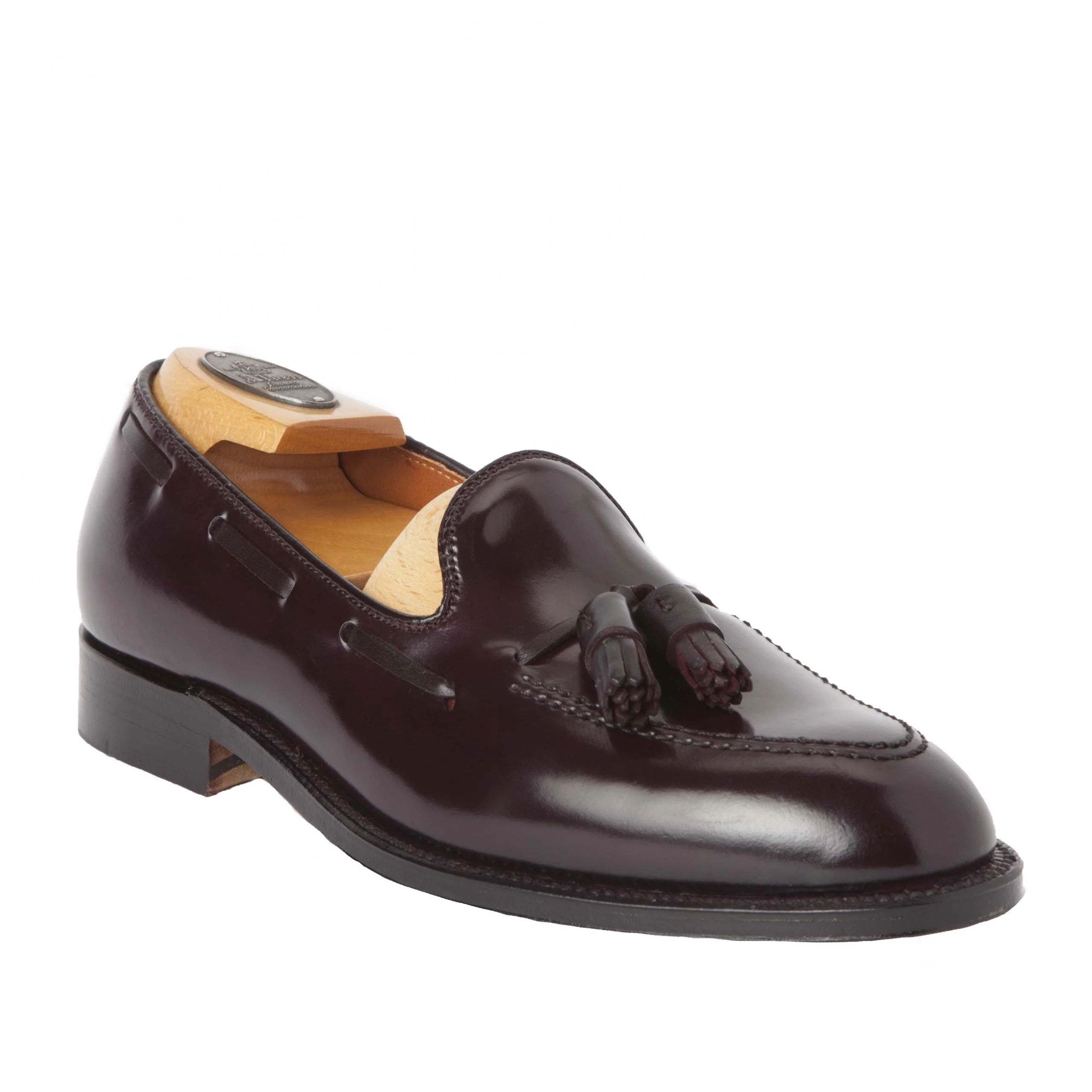 563 - Tassel Loafer in Color 8 Shell Cordovan - Image 3